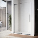 Дверь в нишу Walk-In раздвижная Koer SR SD07-120x200-R-TR-07 прозрачное стекло Easy Clean 8мм Графит (KR5775)