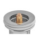 Донный клапан для раковины Koer PW-07-01 1 1/4'' с переливом автоматический СLICK-СLACK (Цвет хром) (KR5782)