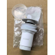 Донный клапан для раковины Koer PW-07-03 1 1/4'' с переливом автоматический СLICK-СLACK (Цвет белый) (KR5783)