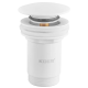 Донный клапан для раковины Koer PW-07-03 1 1/4'' с переливом автоматический СLICK-СLACK (Цвет белый) (KR5783)