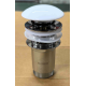 Донный клапан для раковины Koer PW-07-11 1 1/4'' с переливом автоматический СLICK-СLACK (Белая керам.накл.) (KR5784)