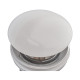 Донный клапан для раковины Koer PW-07-11 1 1/4'' с переливом автоматический СLICK-СLACK (Белая керам.накл.) (KR5784)