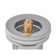 Донный клапан для раковины Koer PW-07-11 1 1/4'' с переливом автоматический СLICK-СLACK (Белая керам.накл.) (KR5784)