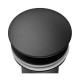Донный клапан для раковины Koer PW-07-05 1 1/4'' с переливом автоматический СLICK-СLACK (Цвет черный) (KR5785)