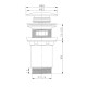 Донный клапан для раковины Koer PW-07-05 1 1/4'' с переливом автоматический СLICK-СLACK (Цвет черный) (KR5785)