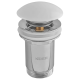 Донный клапан для раковины Koer PW-08-11 1 1/4'' без перелива автоматический СLICK-СLACK (Белая керам.накл) (KR5788)