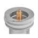 Донный клапан для раковины Koer PW-08-11 1 1/4'' без перелива автоматический СLICK-СLACK (Белая керам.накл) (KR5788)