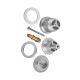 Донный клапан для раковины Koer PW-11-01 1 1/4'' универсальный (с/без перел) СLICK-СLACK (Цвет хром) (KR5790)