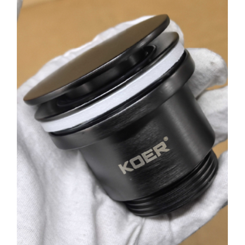 Донный клапан для раковины Koer PW-11-07 1 1/4'' универсальный (с/без перл) СLICK-СLACK (Цвет графит) (KR5793)