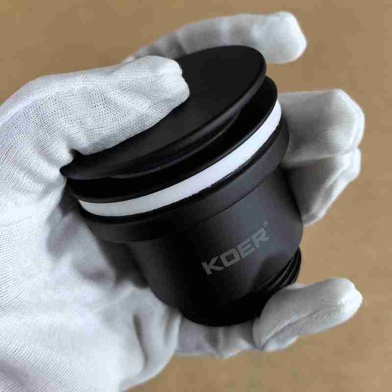 Донный клапан для раковины Koer PW-11-05 1 1/4'' универсальный (с/без перел) СLICK-СLACK (Цвет черный) (KR5795)