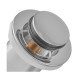 Донный клапан для раковины Koer PW-09-01 1 1/4'' с переливом автоматический СLICK-СLACK (Цвет хром) (KR5796)