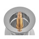 Донный клапан для раковины Koer PW-12-01 1 1/4'' без перелива автоматический СLICK-СLACK (Цвет хром) (KR5798)
