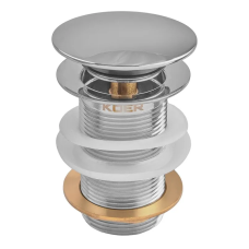 Донный клапан для раковины Koer PW-12-01 1 1/4'' без перелива автоматический СLICK-СLACK (Цвет хром) (KR5798)