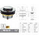 Донный клапан для ванны Koer PW-06-01 1 1/2'' автоматический СLICK-СLACK (Цвет хром) (KR5799)