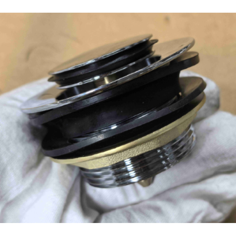Донный клапан для ванны Koer PW-06-01 1 1/2'' автоматический СLICK-СLACK (Цвет хром) (KR5799)