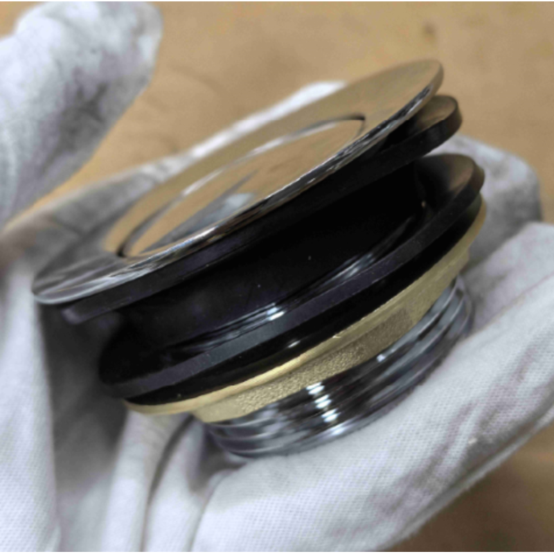 Донный клапан для ванны Koer PW-06-01 1 1/2'' автоматический СLICK-СLACK (Цвет хром) (KR5799)