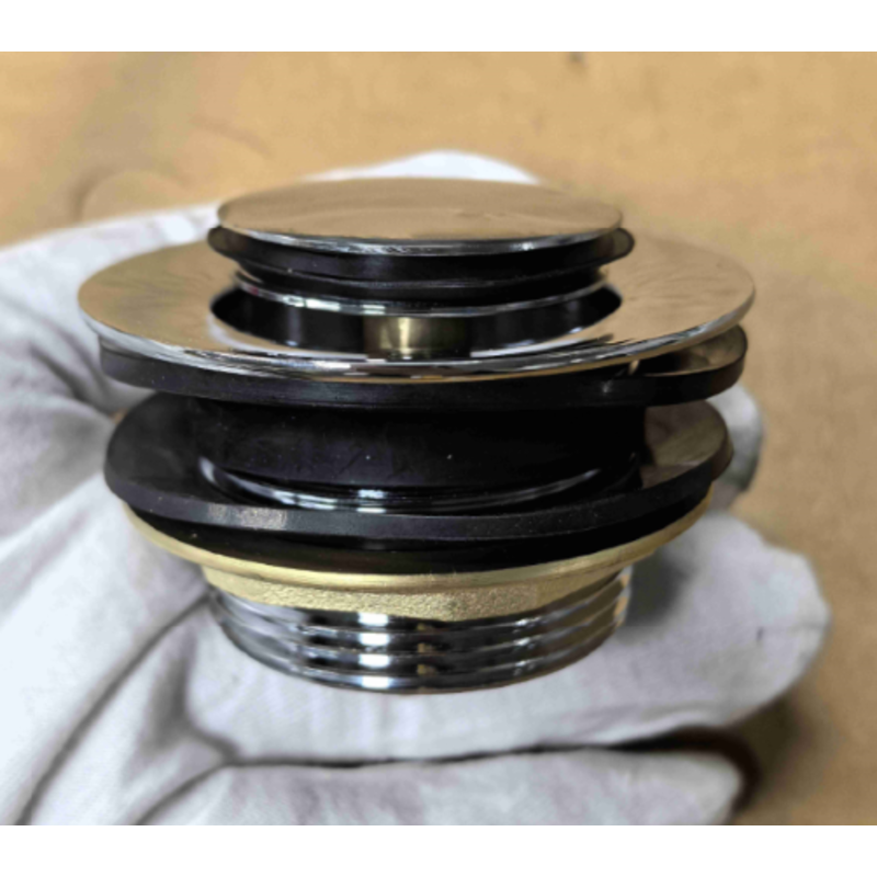 Донный клапан для ванны Koer PW-06-01 1 1/2'' автоматический СLICK-СLACK (Цвет хром) (KR5799)