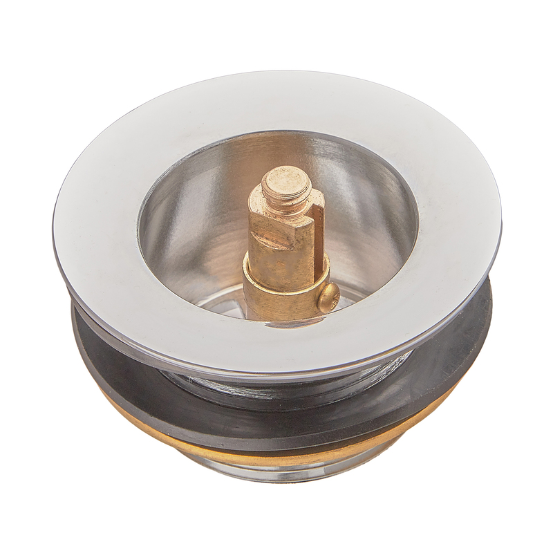 Донный клапан для ванны Koer PW-06-01 1 1/2'' автоматический СLICK-СLACK (Цвет хром) (KR5799)
