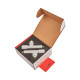 Комплект кранов для полотенцесушителя угловой Koer KR.SET.534 WHITE - M1/2''xM1/2'' удлиненный (KR5843)