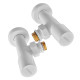 Комплект кранов для полотенцесушителя угловой Koer KR.SET.534 WHITE - M1/2''xM1/2'' удлиненный (KR5843)