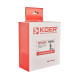 Комплект кранов для полотенцесушителя угловой Koer KR.SET.535 BLACK - M1/2''xM1/2'' удлиненный (KR5844)