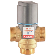 Клапан смесительный термостатический Koer KR.1268 - 1'' 20*C-60*C (KR5845)
