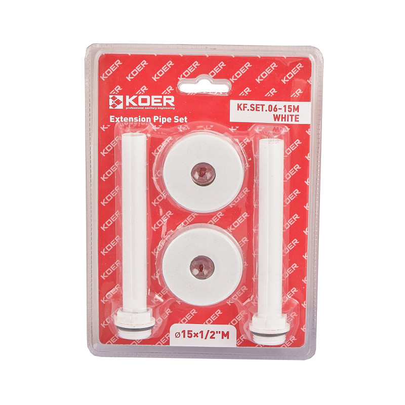 Комплект удлинителей Koer KF.SET.06-15M WHITE d15x1/2M белый (KR5848)