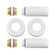 Комплект удлинителей Koer KF.SET.06MF WHITE 1/2Fx1/2M белый (KR5850)
