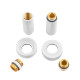 Комплект удлинителей Koer KF.SET.06MF WHITE 1/2Fx1/2M белый (KR5850)