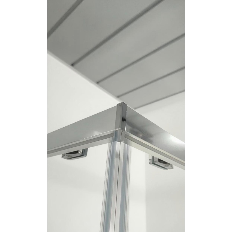 Душевая кабина без поддона Koer SR SC10-90x90x195-TR-01 прозрачное стекло Easy Clean 6мм, хром (KR5942)