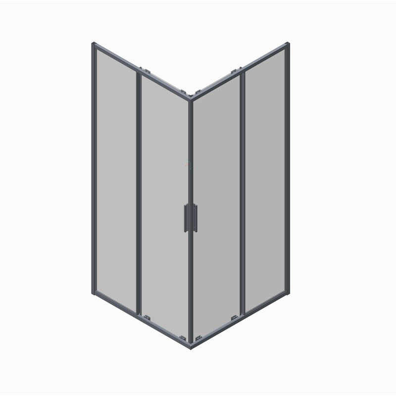 Душевая кабина без поддона Koer SR SC10-90x90x195-TR-01 прозрачное стекло Easy Clean 6мм, хром (KR5942)