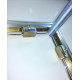 Душевая кабина без поддона Koer SR SC10-90x90x195-TR-12 прозрачное стекло Easy Clean 6мм, матовое золото (KR5943)