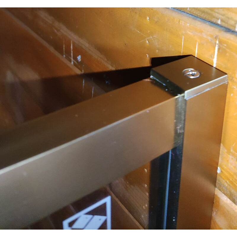 Душевая кабина без поддона Koer SR SC10-90x90x195-TR-12 прозрачное стекло Easy Clean 6мм, матовое золото (KR5943)