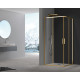 Душевая кабина без поддона Koer SR SC10-90x90x195-TR-12 прозрачное стекло Easy Clean 6мм, матовое золото (KR5943)