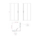 Душевая кабина без поддона Koer SR SC10-90x90x195-TR-12 прозрачное стекло Easy Clean 6мм, матовое золото (KR5943)