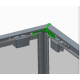 Душевая кабина без поддона Koer SR SC10-90x90x195-TR-12 прозрачное стекло Easy Clean 6мм, матовое золото (KR5943)