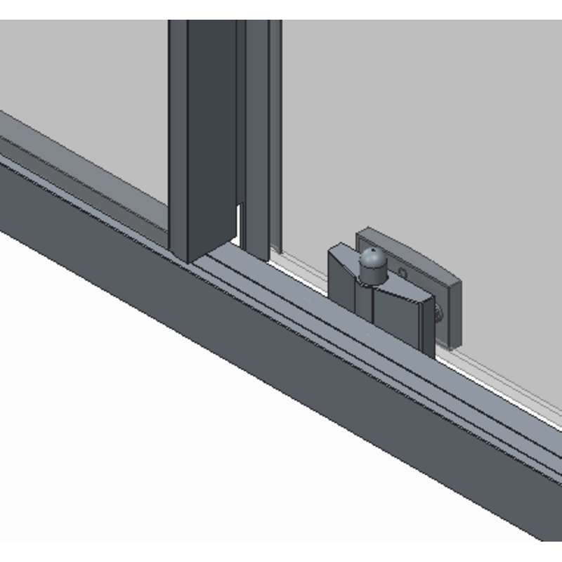 Душевая кабина без поддона Koer SR SC10-90x90x195-TR-07 прозрачное стекло Easy Clean 6мм, графит (KR5944)