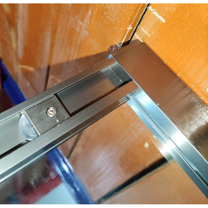 Душевая кабина без поддона Koer SR SC10-90x90x195-TR-07 прозрачное стекло Easy Clean 6мм, графит (KR5944)