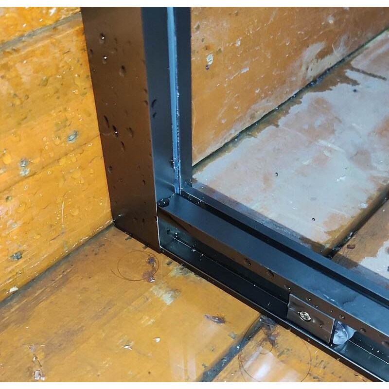 Душевая кабина без поддона Koer SR SC10-90x90x195-TR-07 прозрачное стекло Easy Clean 6мм, графит (KR5944)