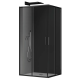 Душевая кабина без поддона Koer SR SC10-90x90x195-TR-07 прозрачное стекло Easy Clean 6мм, графит (KR5944)