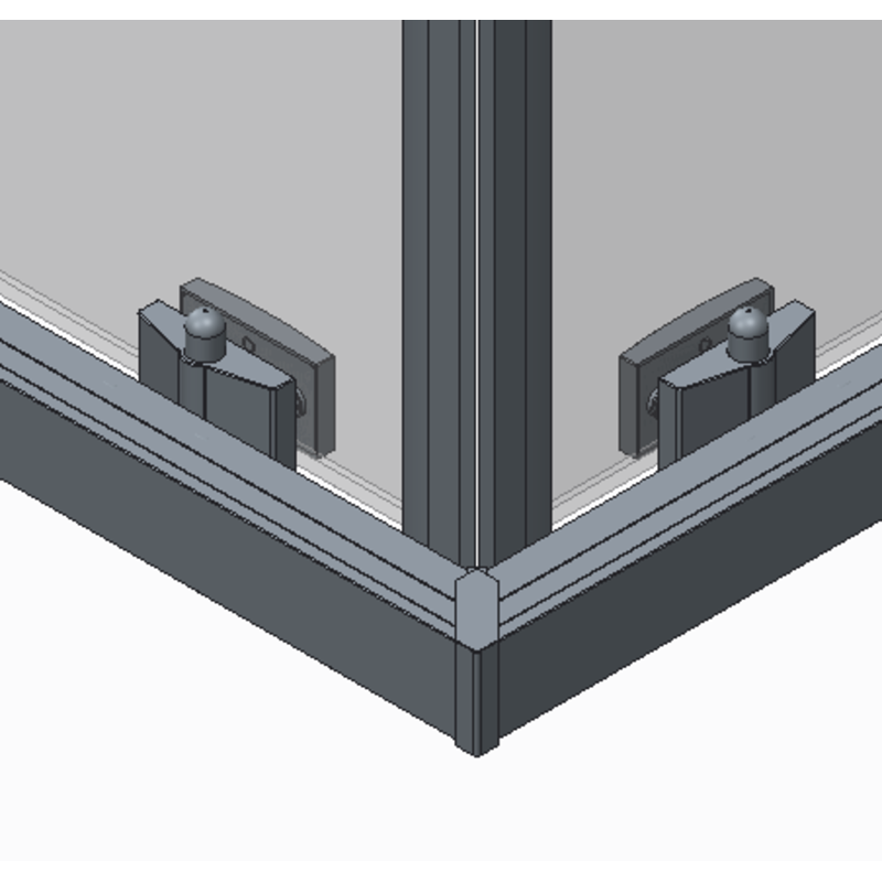 Душевая кабина без поддона Koer SR SC10-90x90x195-TR-07 прозрачное стекло Easy Clean 6мм, графит (KR5944)