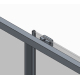 Душевая кабина без поддона Koer SR SC10-90x90x195-TR-07 прозрачное стекло Easy Clean 6мм, графит (KR5944)