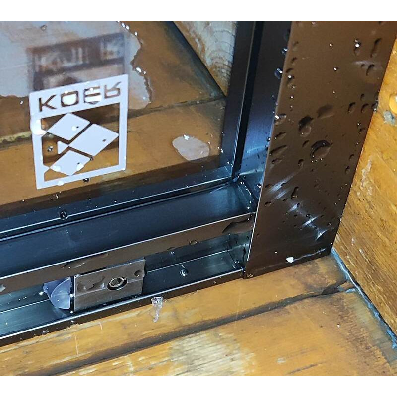 Душевая кабина без поддона Koer SR SC10-90x90x195-TR-07 прозрачное стекло Easy Clean 6мм, графит (KR5944)