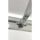 Шторки стеклянные на ванну раздвижные Koer SR BS06-120x150-TR-01 прозрачное стекло Easy Clean 6мм, хром (KR5945)