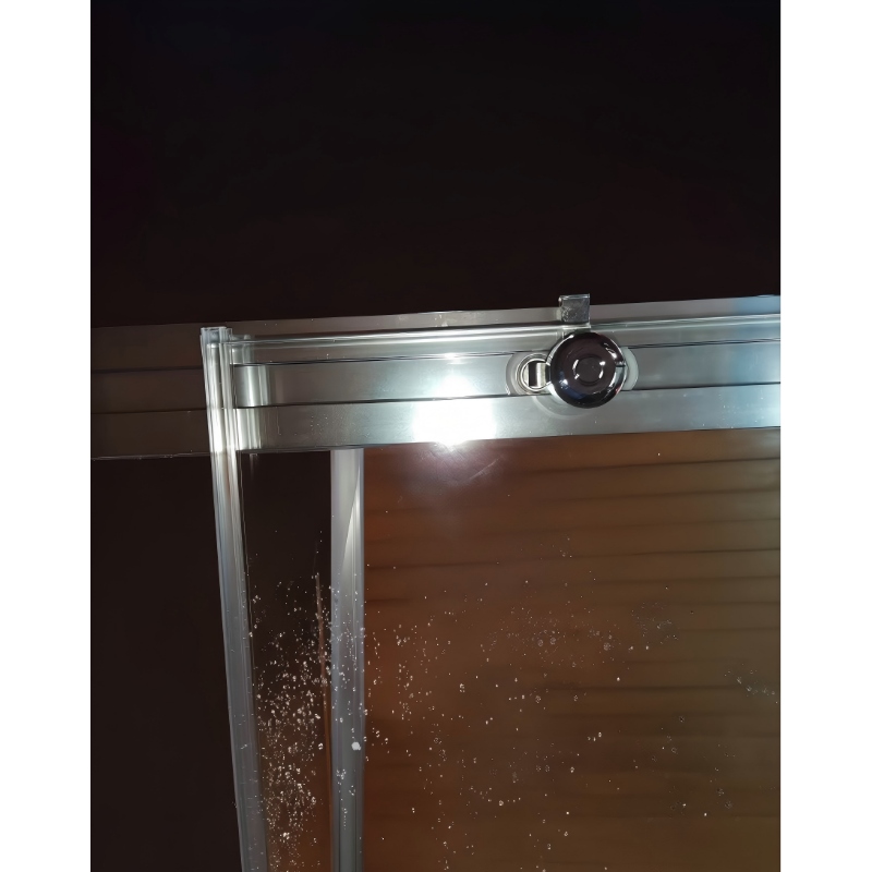 Шторки стеклянные на ванну раздвижные Koer SR BS06-120x150-TR-01 прозрачное стекло Easy Clean 6мм, хром (KR5945)