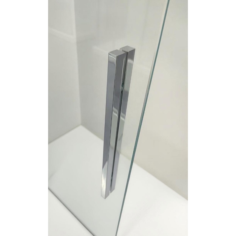 Шторки стеклянные на ванну раздвижные Koer SR BS06-120x150-TR-01 прозрачное стекло Easy Clean 6мм, хром (KR5945)