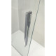 Шторки стеклянные на ванну раздвижные Koer SR BS06-120x150-TR-01 прозрачное стекло Easy Clean 6мм, хром (KR5945)