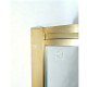 Шторки скляні на ванну розсувні Koer SR BS06-120x150-TR-12 прозоре скло Easy Clean 6мм, матове золото (KR5946)