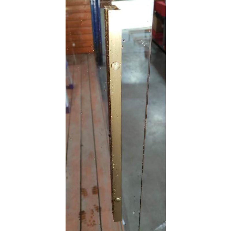 Шторки скляні на ванну розсувні Koer SR BS06-120x150-TR-12 прозоре скло Easy Clean 6мм, матове золото (KR5946)