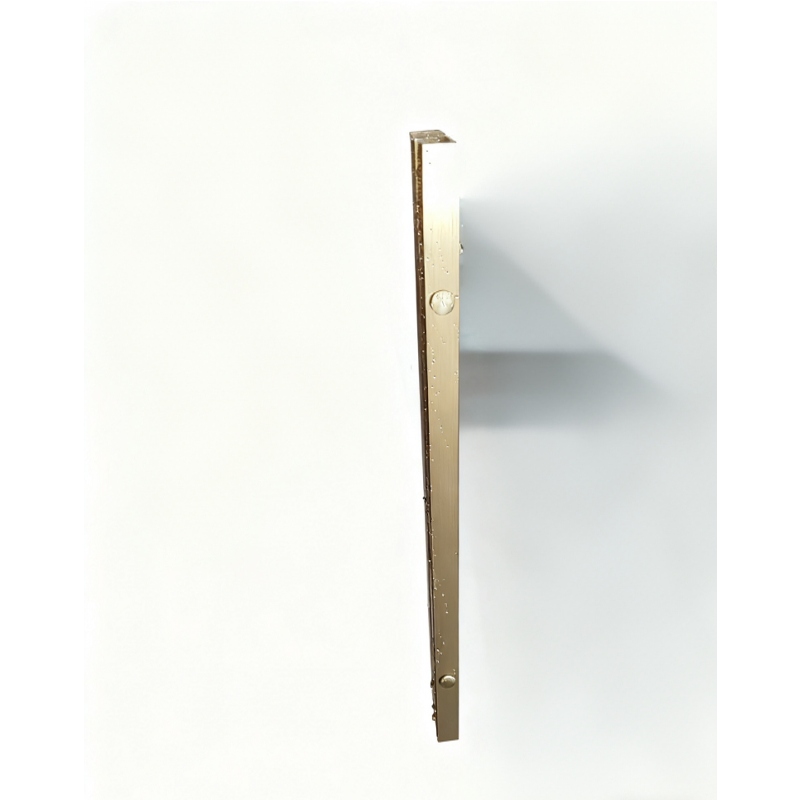 Шторки скляні на ванну розсувні Koer SR BS06-120x150-TR-12 прозоре скло Easy Clean 6мм, матове золото (KR5946)